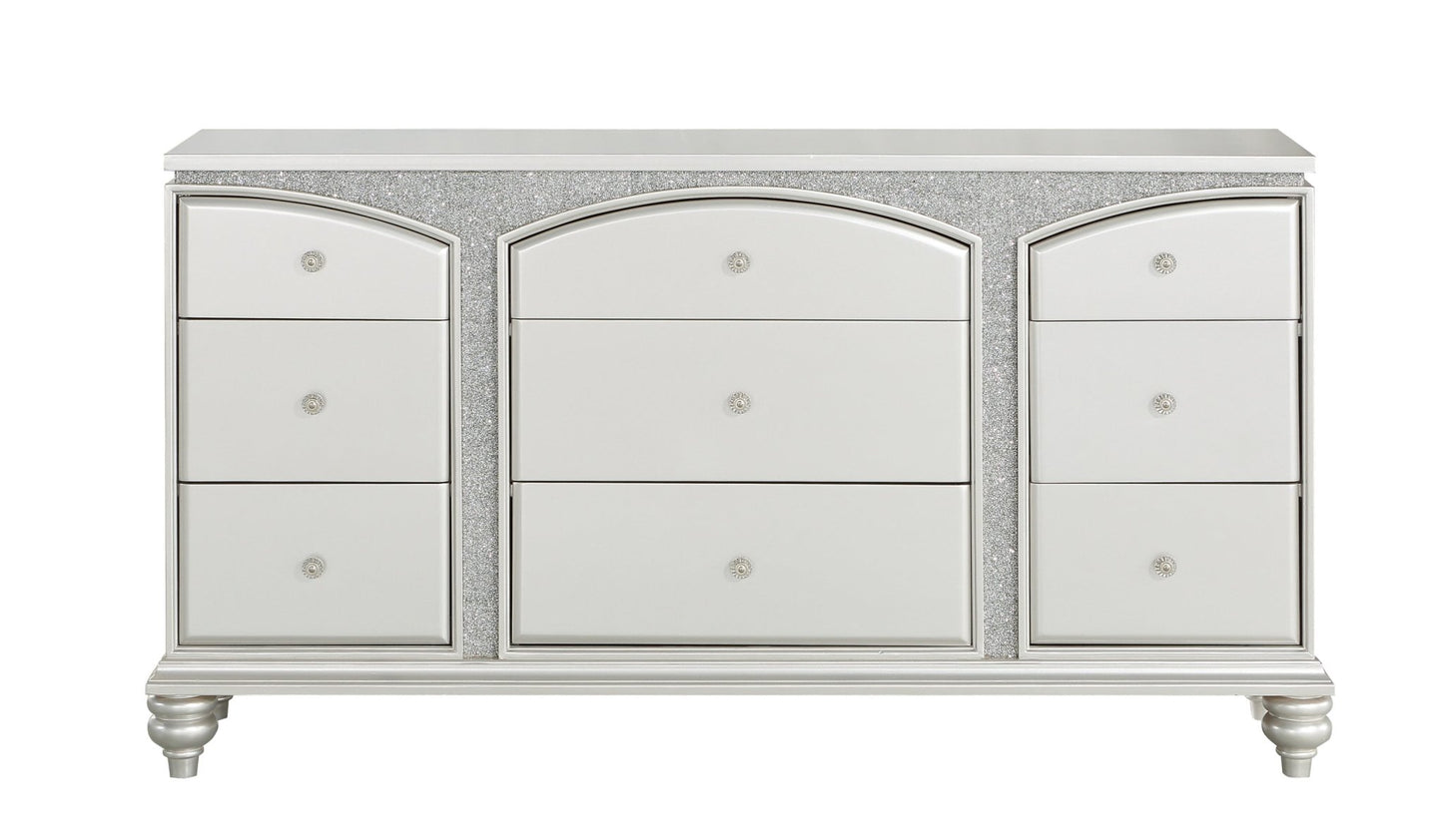 Maverick Platinum Finish Dresser - 1st Choice Furniture Direct