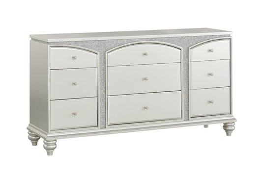 Maverick Platinum Finish Dresser - 1st Choice Furniture Direct