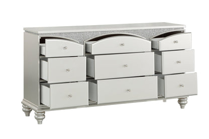 Maverick Platinum Finish Dresser - 1st Choice Furniture Direct