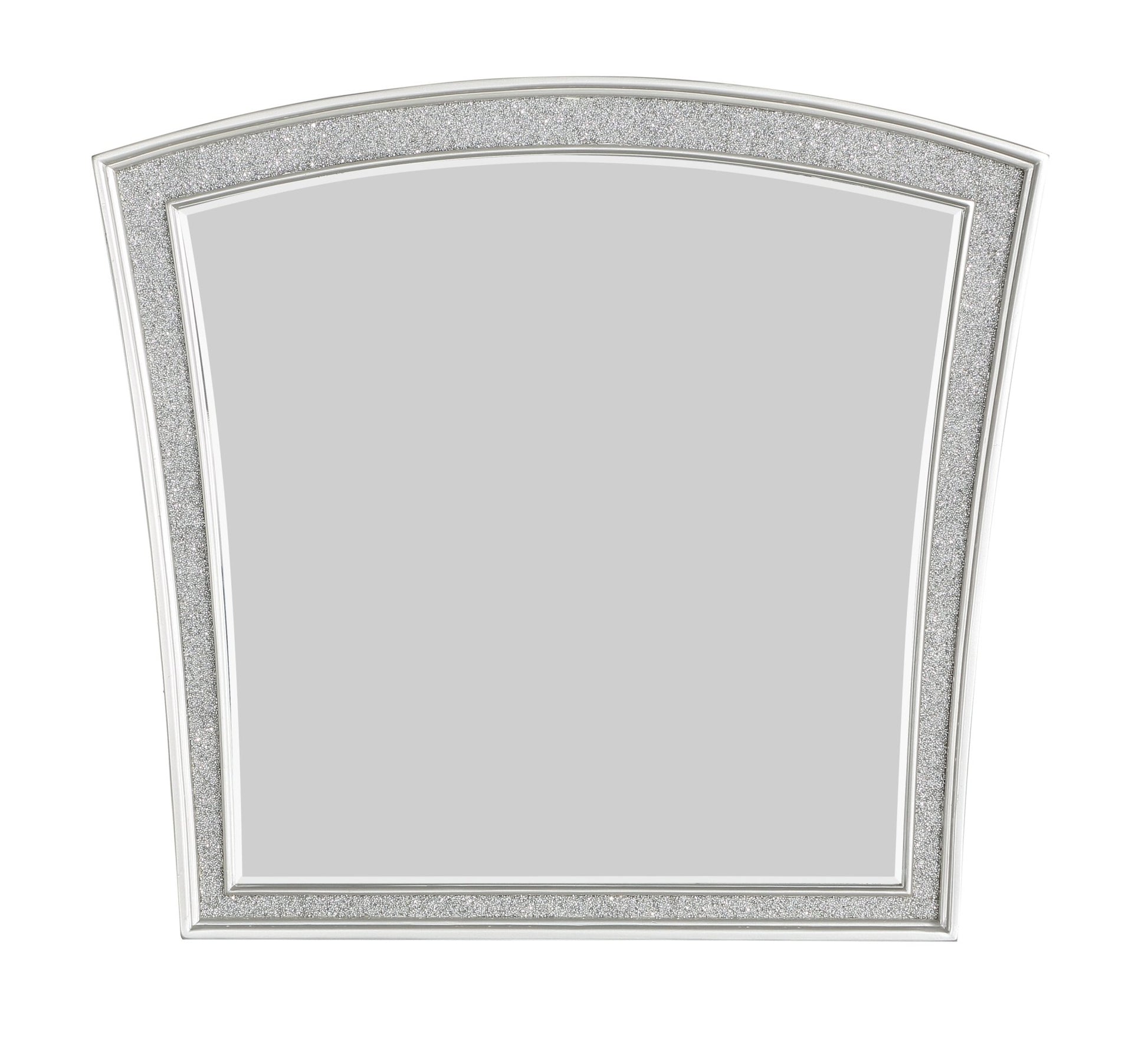 Maverick Platinum Finish Mirror - 1st Choice Furniture Direct