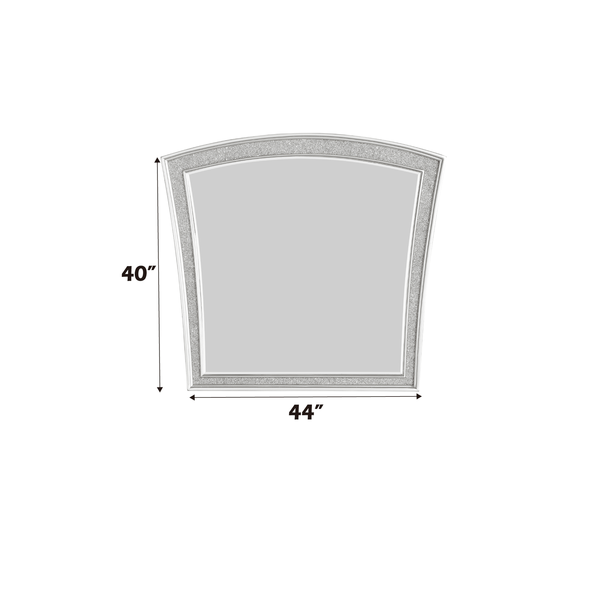 Maverick Platinum Finish Mirror - 1st Choice Furniture Direct