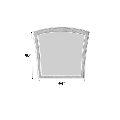 Maverick Platinum Finish Mirror - 1st Choice Furniture Direct