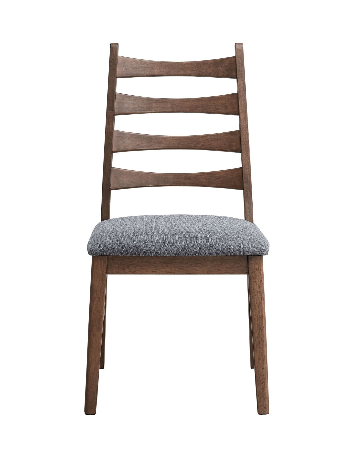 Mayah Dark Gray Linen & Walnut Finish Side Chair (Set of 2) - 1st Choice Furniture Direct