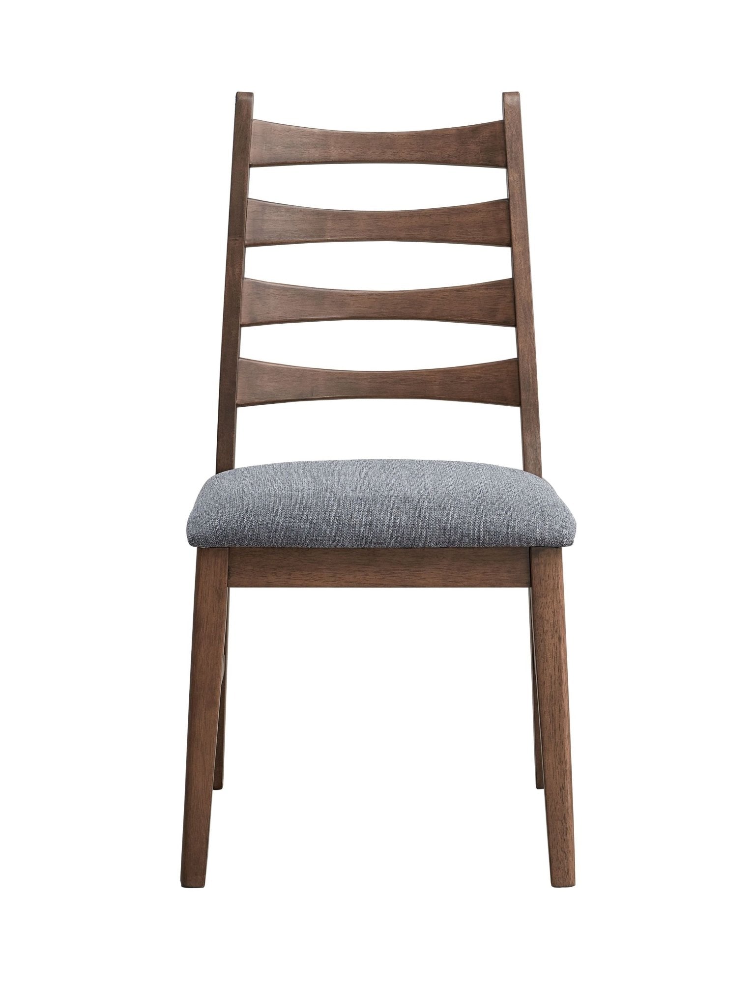 Mayah Dark Gray Linen & Walnut Finish Side Chair (Set of 2) - 1st Choice Furniture Direct