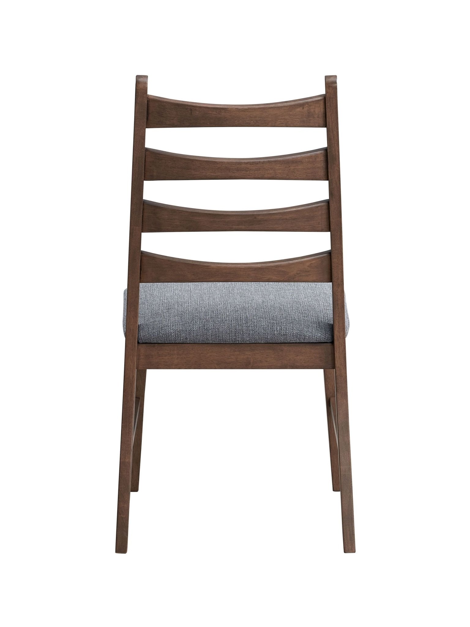 Mayah Dark Gray Linen & Walnut Finish Side Chair (Set of 2) - 1st Choice Furniture Direct