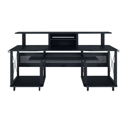 Megara Black Finish Music Desk - 1st Choice Furniture Direct