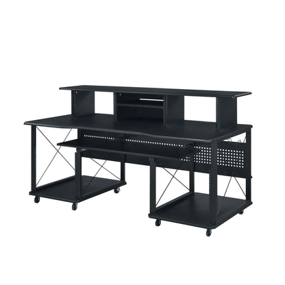 Megara Black Finish Music Desk - 1st Choice Furniture Direct