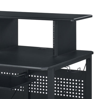 Megara Black Finish Music Desk - 1st Choice Furniture Direct