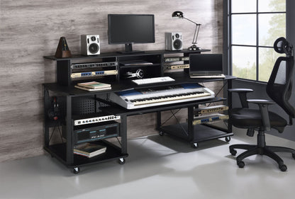 Megara Black Finish Music Desk - 1st Choice Furniture Direct