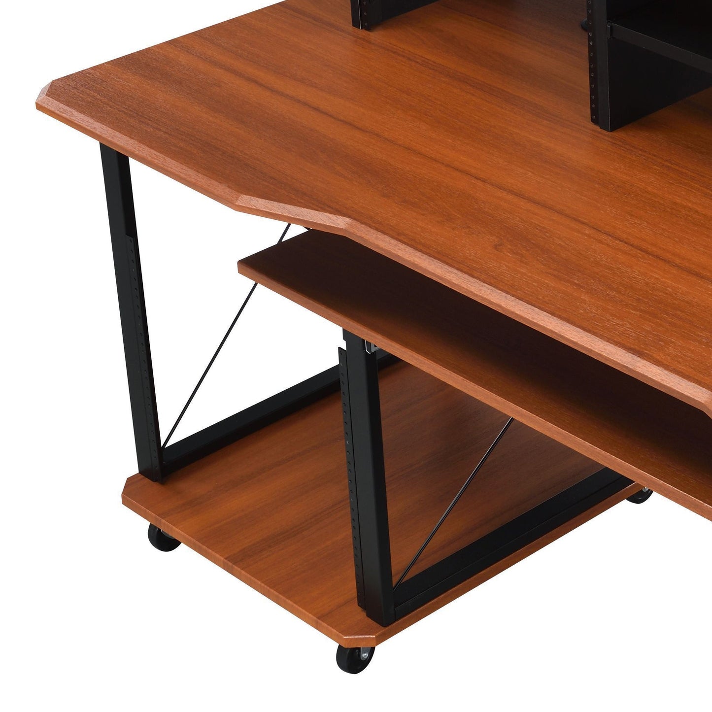 Megara Cherry & Black Finish Music Desk - 1st Choice Furniture Direct