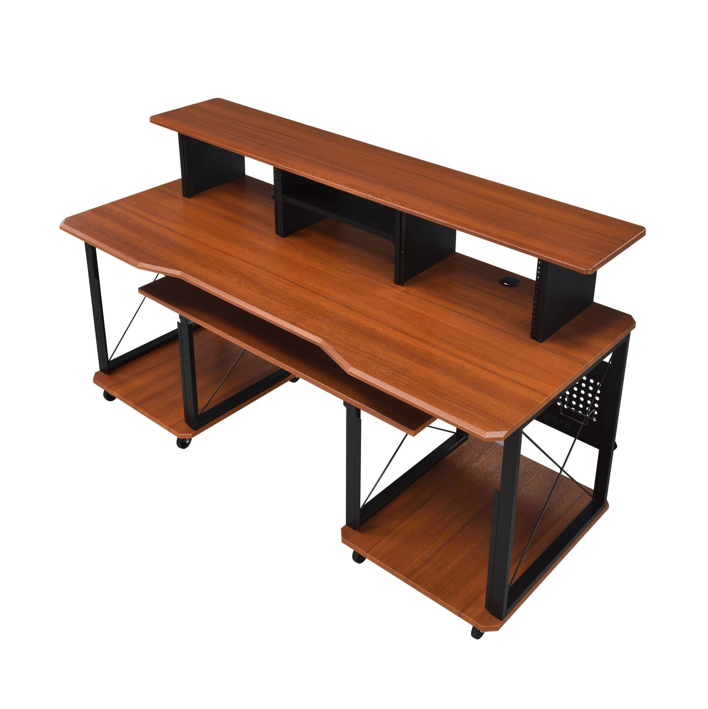 Megara Cherry & Black Finish Music Desk - 1st Choice Furniture Direct