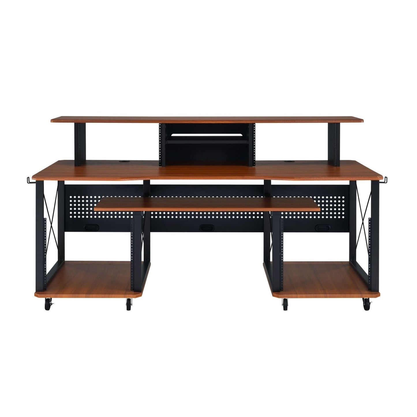 Megara Cherry & Black Finish Music Desk - 1st Choice Furniture Direct