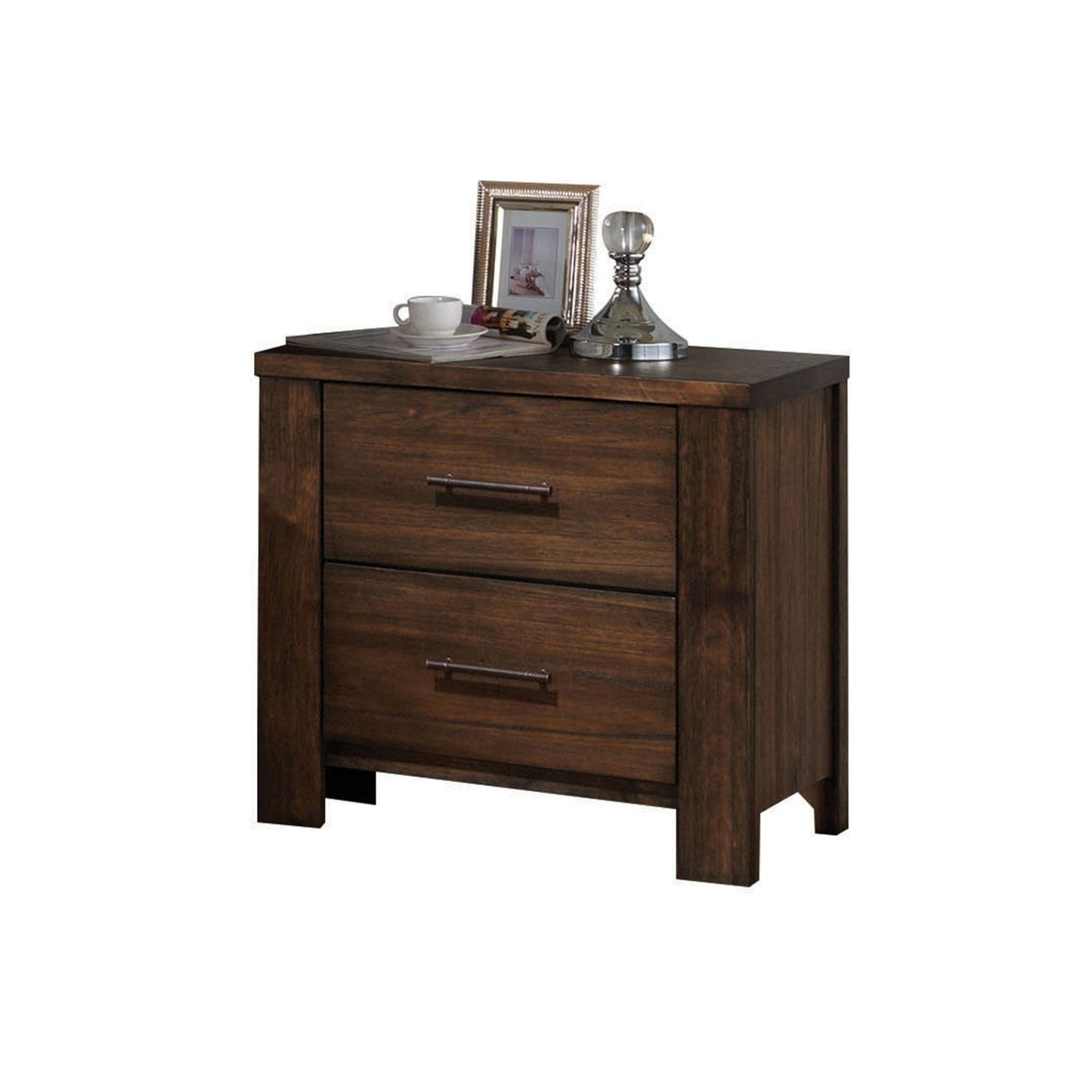 Merrilee Oak Finish Nightstand - 1st Choice Furniture Direct