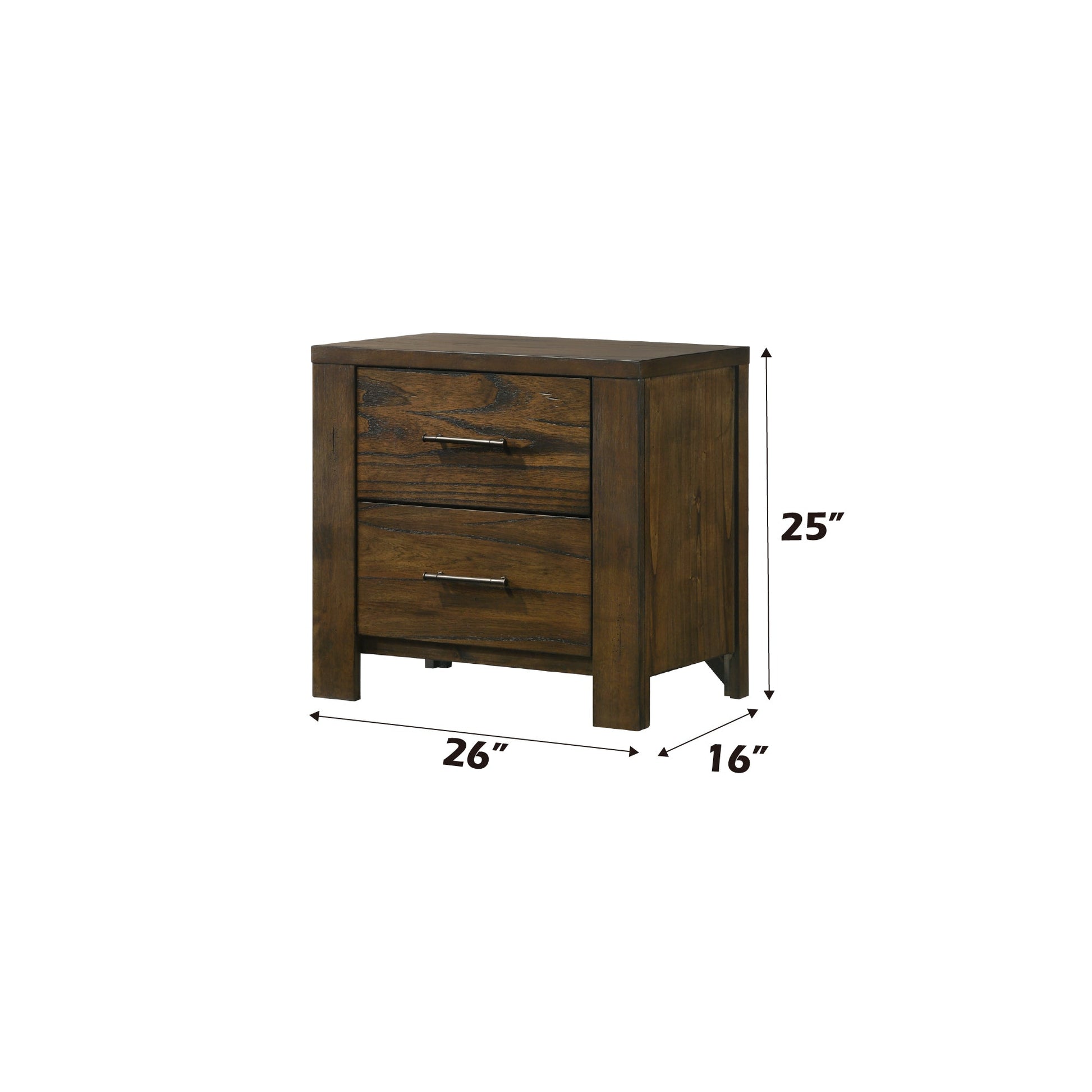 Merrilee Oak Finish Nightstand - 1st Choice Furniture Direct