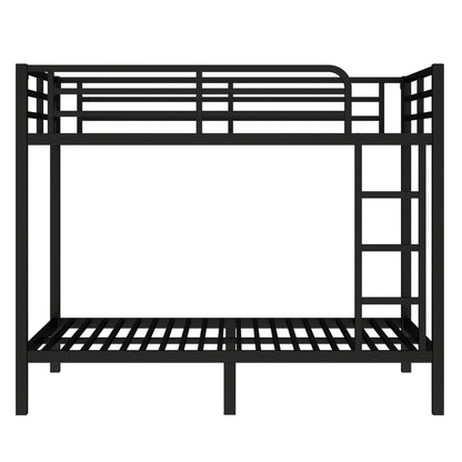 Metal Full over Full Bunk Bed for Teens and Adults,Space - Saving/Noise Reduced/No Box Spring Needed, Black - 1st Choice Furniture Direct
