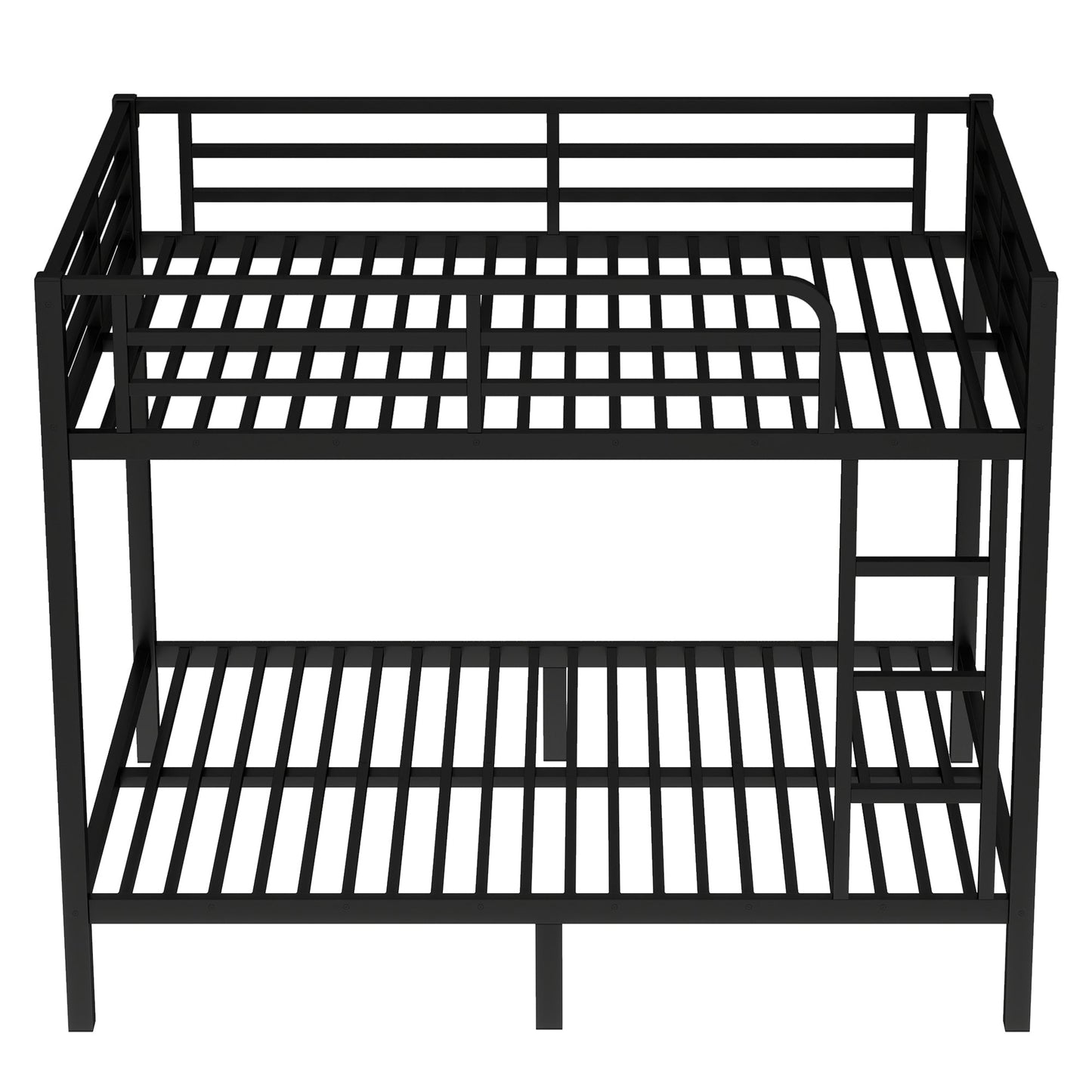 Metal Full over Full Bunk Bed for Teens and Adults,Space - Saving/Noise Reduced/No Box Spring Needed, Black - 1st Choice Furniture Direct