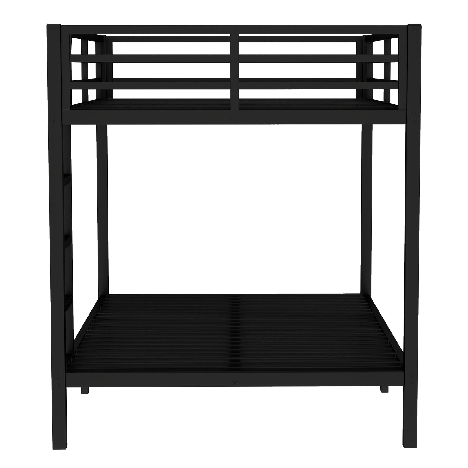 Metal Full over Full Bunk Bed for Teens and Adults,Space - Saving/Noise Reduced/No Box Spring Needed, Black - 1st Choice Furniture Direct