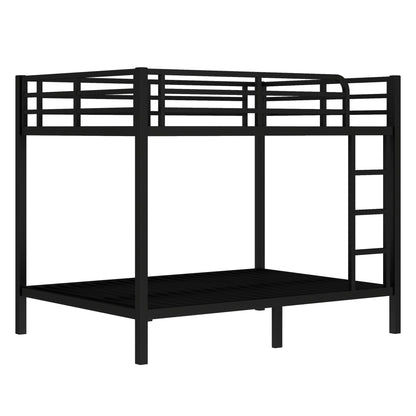 Metal Full over Full Bunk Bed for Teens and Adults,Space - Saving/Noise Reduced/No Box Spring Needed, Black - 1st Choice Furniture Direct
