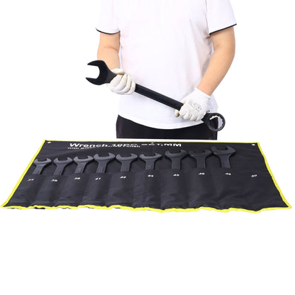 Metric Jumbo Combination Wrench Set Extra Large,10 PC Metric Black - Oxide Jumbo Combo Wrench Set 34 - 50mm with pouch - 1st Choice Furniture Direct