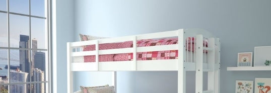 Micah White Finish Twin/Twin Bunk Bed W/Trundle & Storage - 1st Choice Furniture Direct