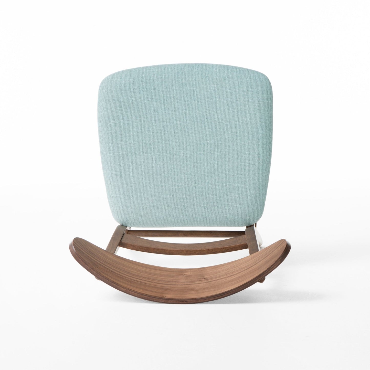 Mid - Century Dining Chair Set of 2 in Mint Fabric with Rubberwood Frame and Cushioned Seats - 1st Choice Furniture Direct