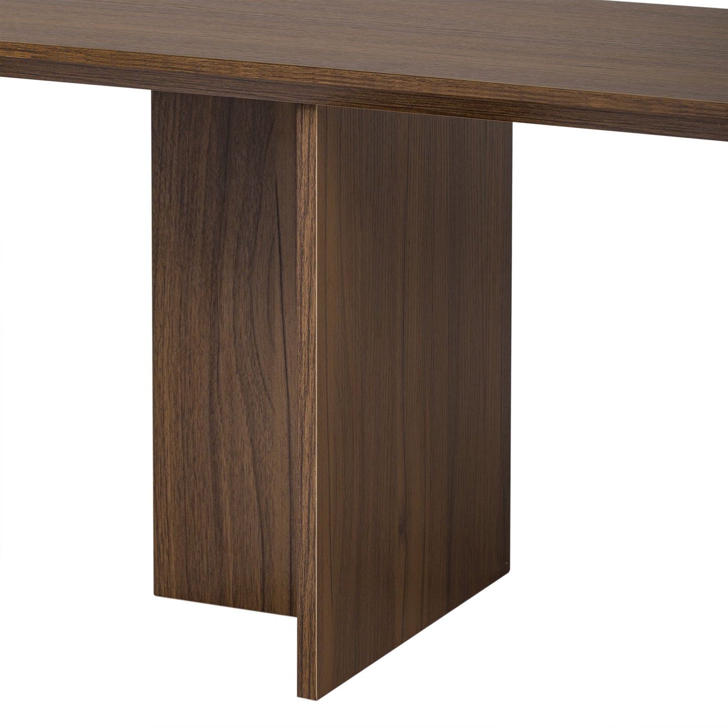 Mid-Century Modern 2 in 1 Cat Furniture 78' Extendable Walnut TV Stand (up to 100'), Entertainment Center Litter Box Enclosure with Cat Scratcher - 1st Choice Furniture Direct