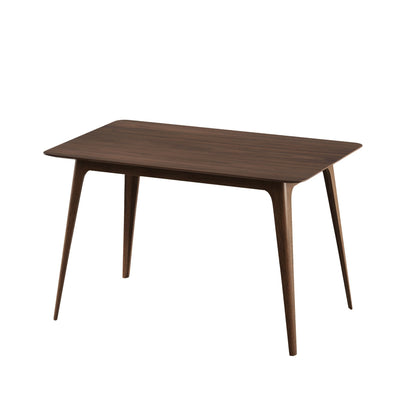Mid - Century Modern 5 - Piece Dining Set with Rubberwood Frame, Ergonomic Chairs in Walnut and Charcoal Finish - 1st Choice Furniture Direct