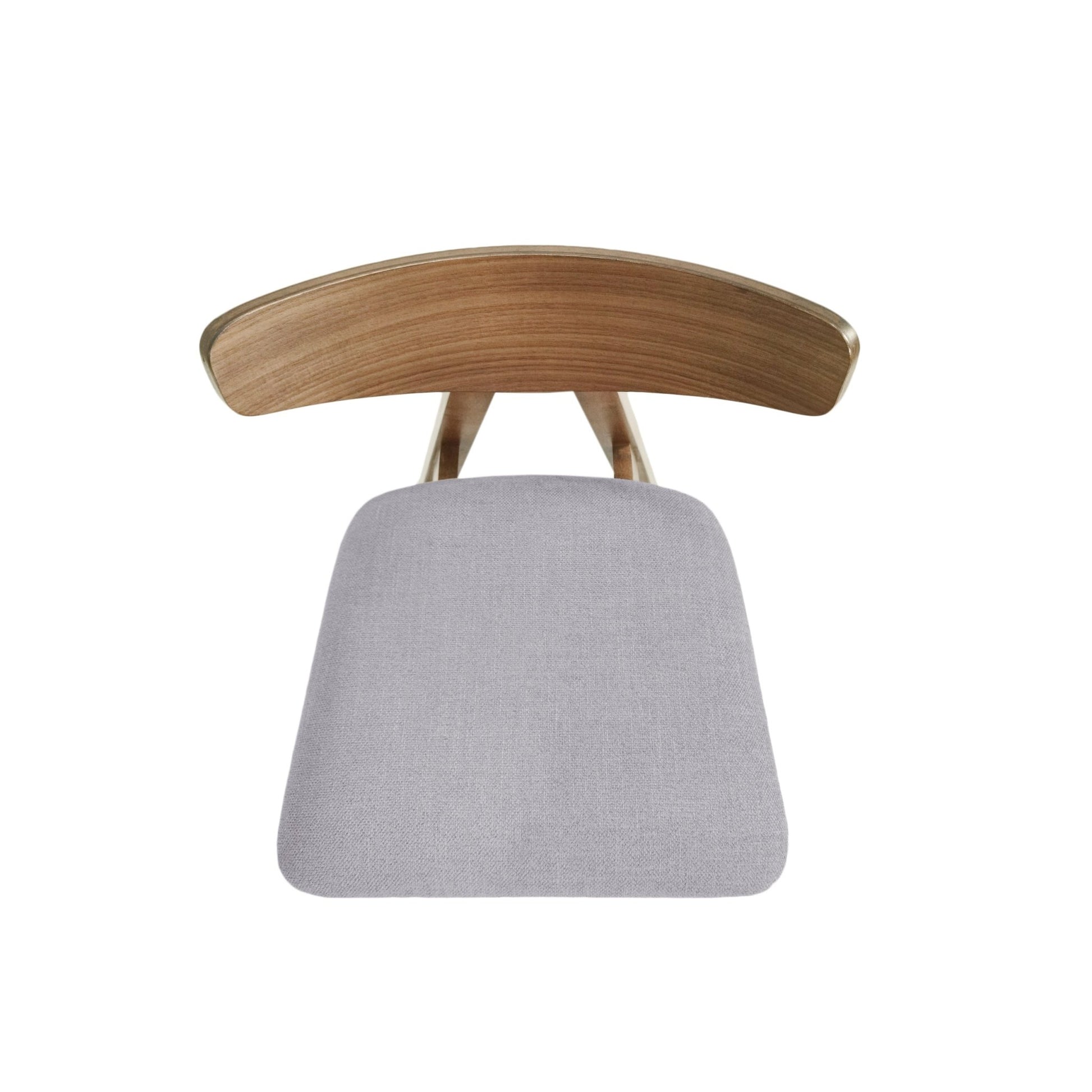 Mid - Century Modern Counter Stool Set of 2 with Upholstered Seating and Dark Grey Fabric - 1st Choice Furniture Direct