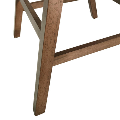 Mid - Century Modern Counter Stool Set of 2 with Upholstered Seating and Dark Grey Fabric - 1st Choice Furniture Direct