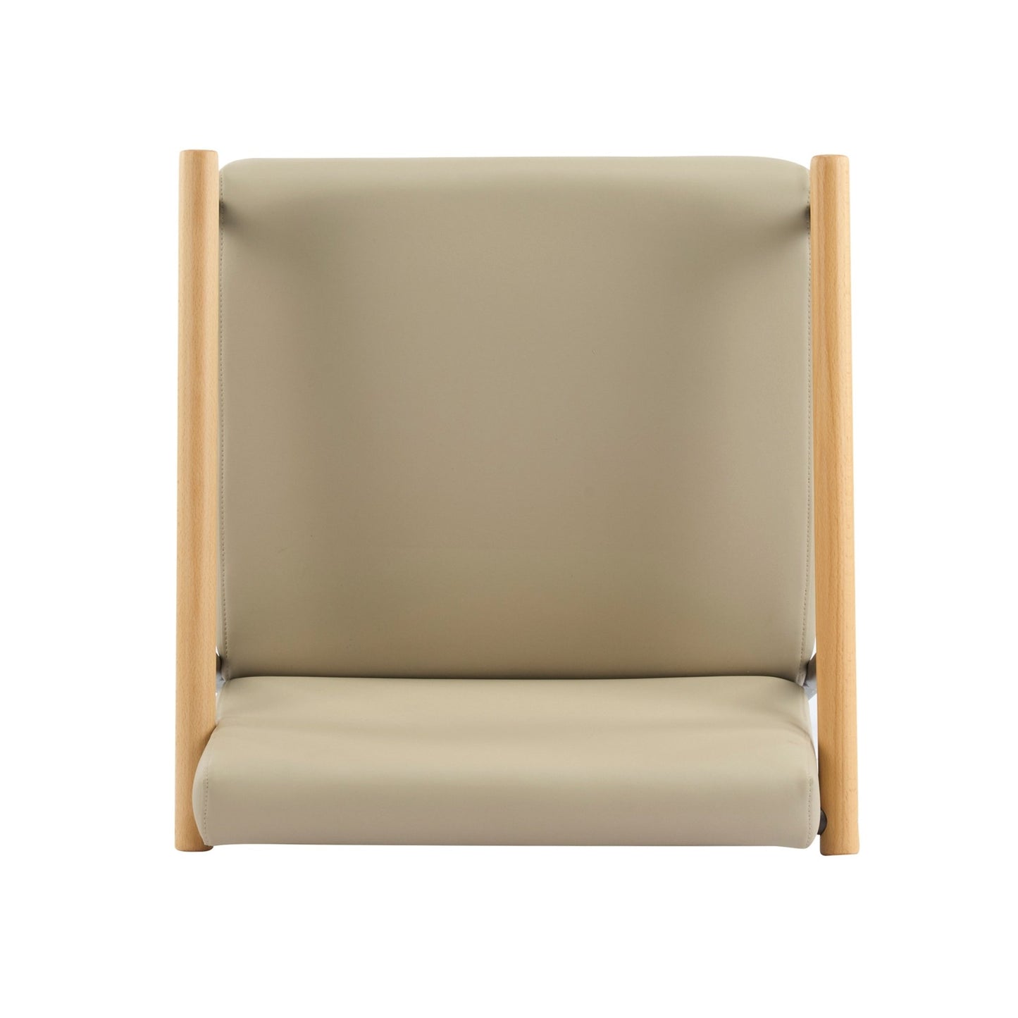 Mid - Century Modern Counter Stool Set with Espresso Metal Frame and Khaki Cushions - 1st Choice Furniture Direct