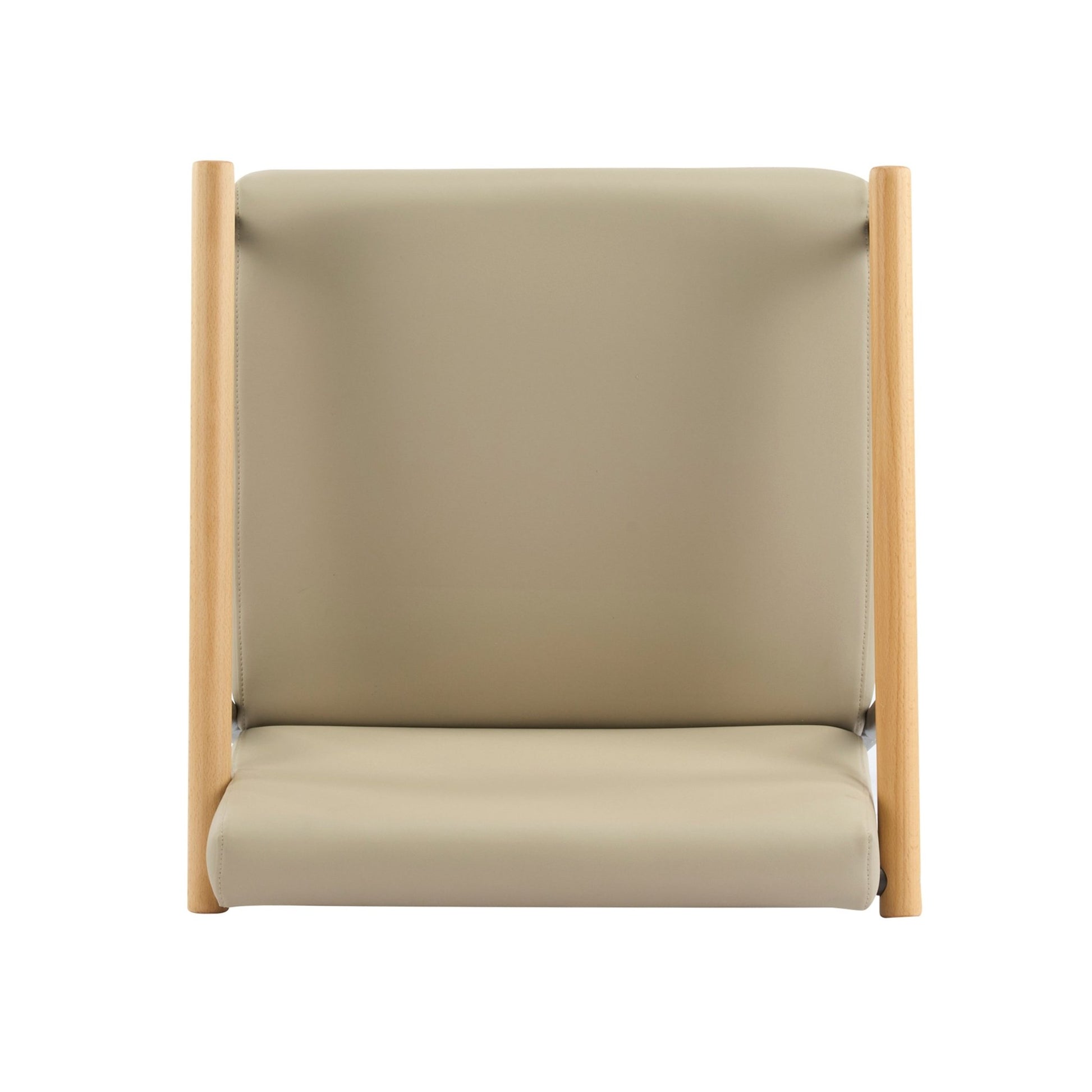 Mid - Century Modern Counter Stool Set with Espresso Metal Frame and Khaki Cushions - 1st Choice Furniture Direct