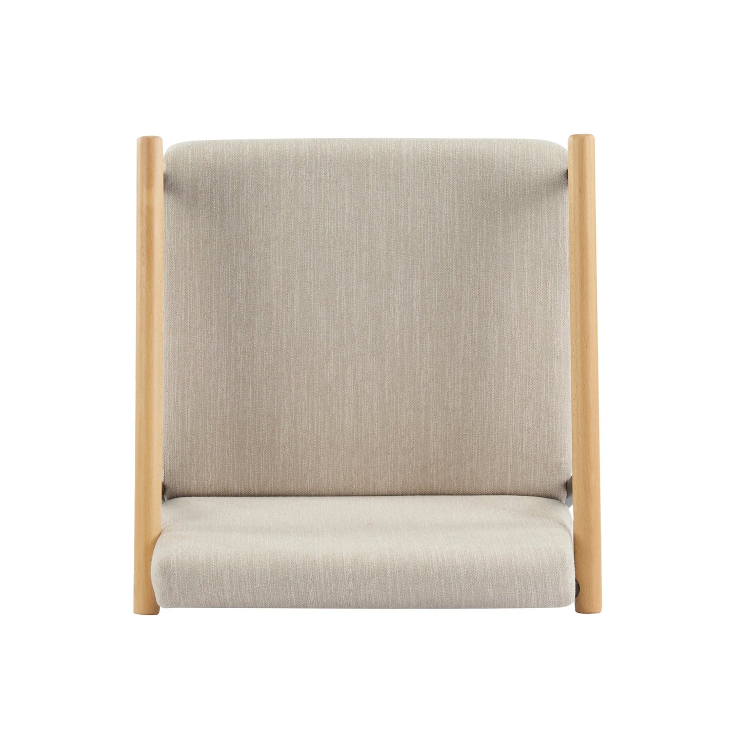 Mid - Century Modern Counter Stool Set with Iron Frame in Espresso and Beige Fabric - 1st Choice Furniture Direct