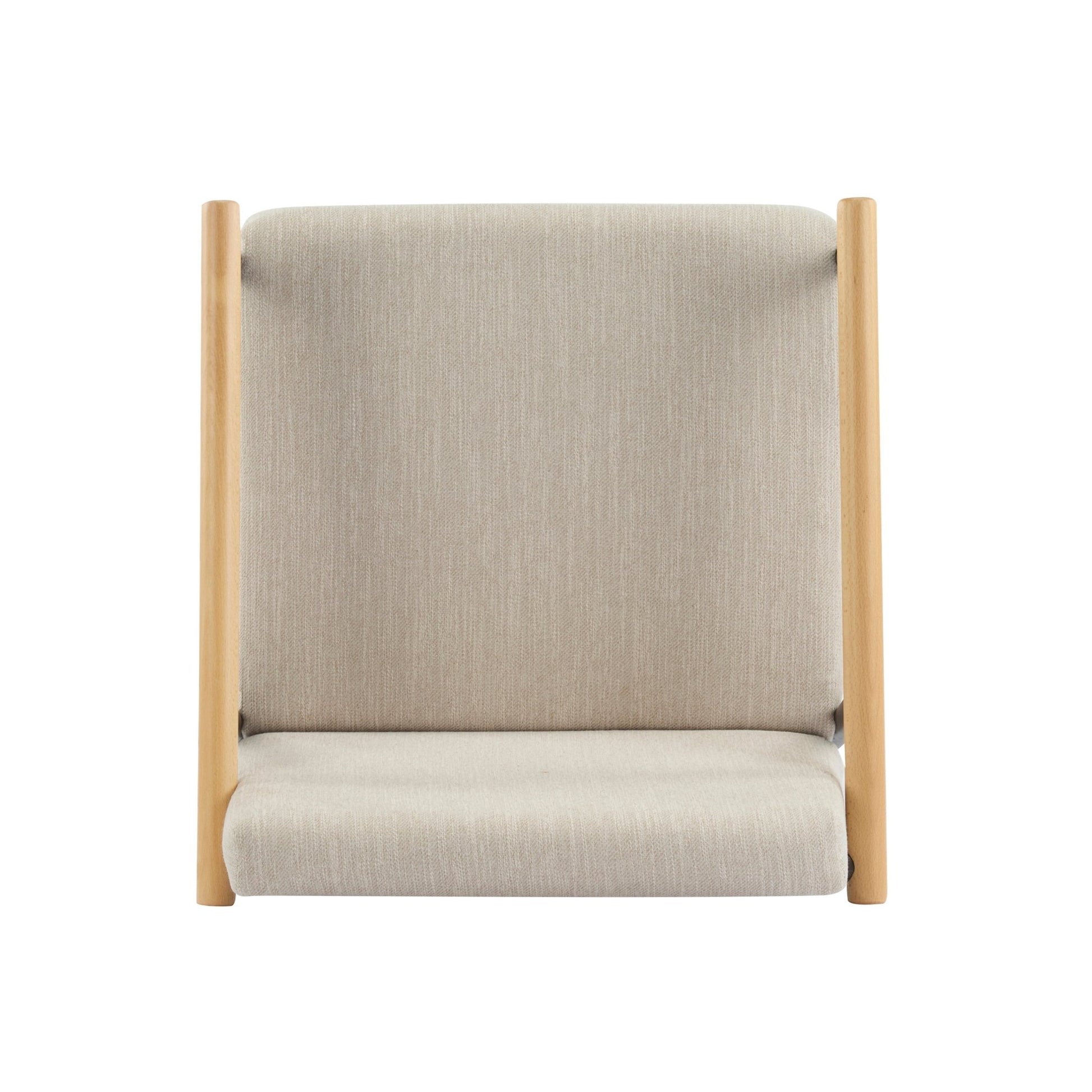 Mid - Century Modern Counter Stool Set with Iron Frame in Espresso and Beige Fabric - 1st Choice Furniture Direct