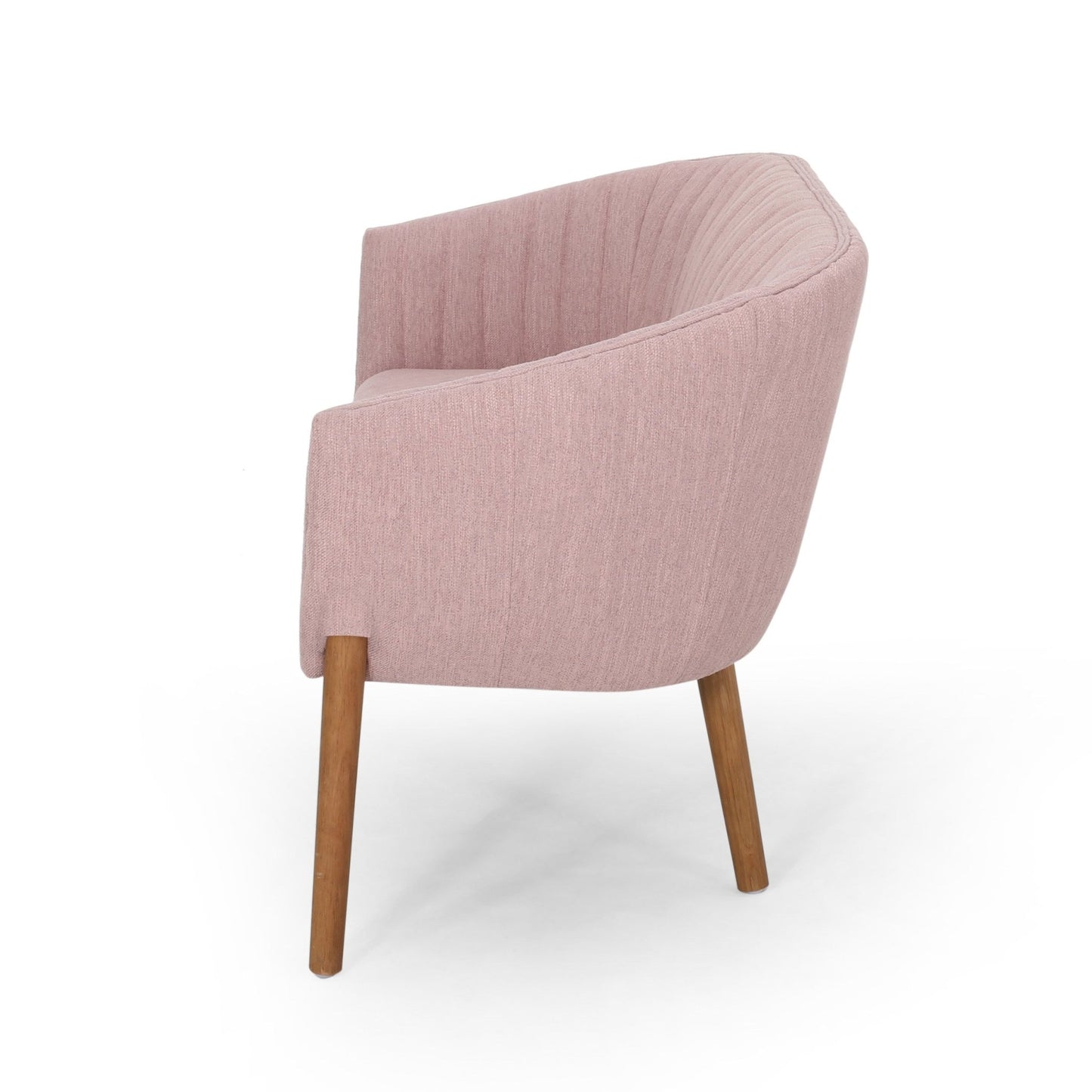 Mid Century Modern Loveseat with Channel Stitched Backrest - 1st Choice Furniture Direct