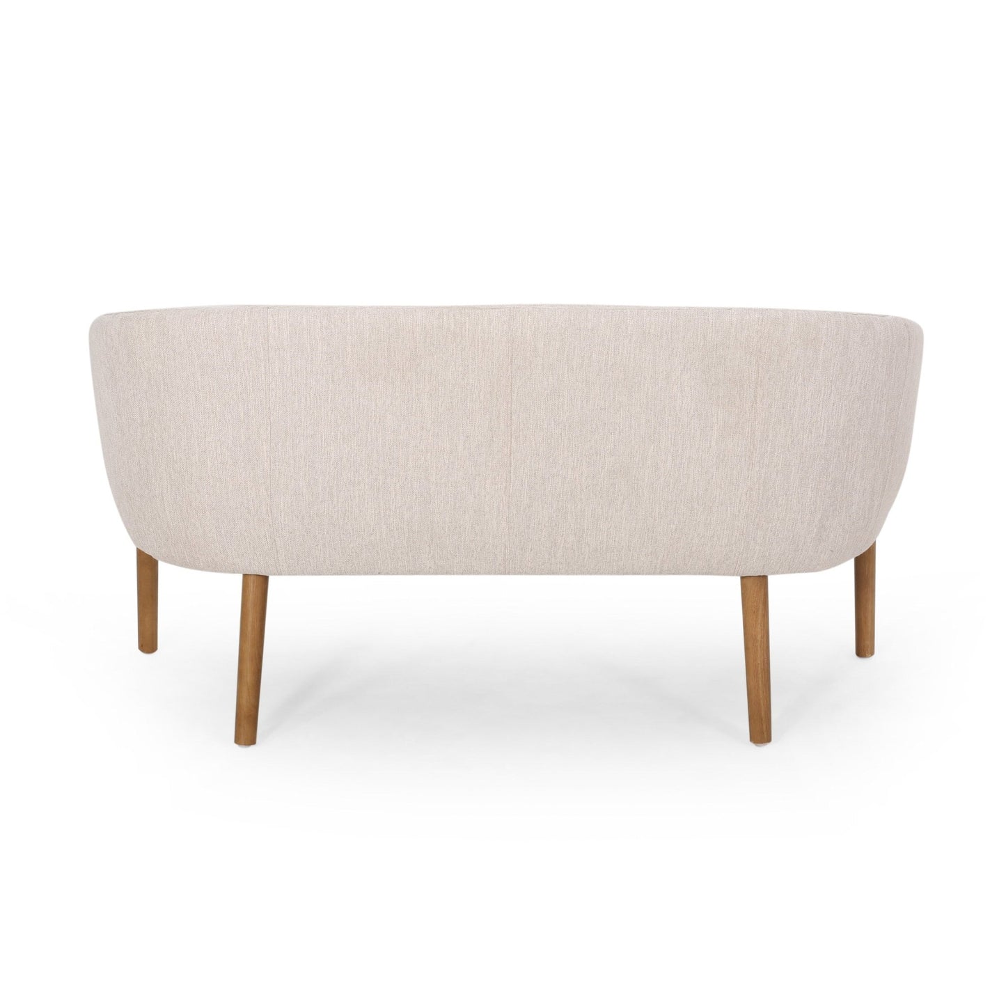 Mid Century Modern Loveseat with Channel Stitched Backrest - 1st Choice Furniture Direct