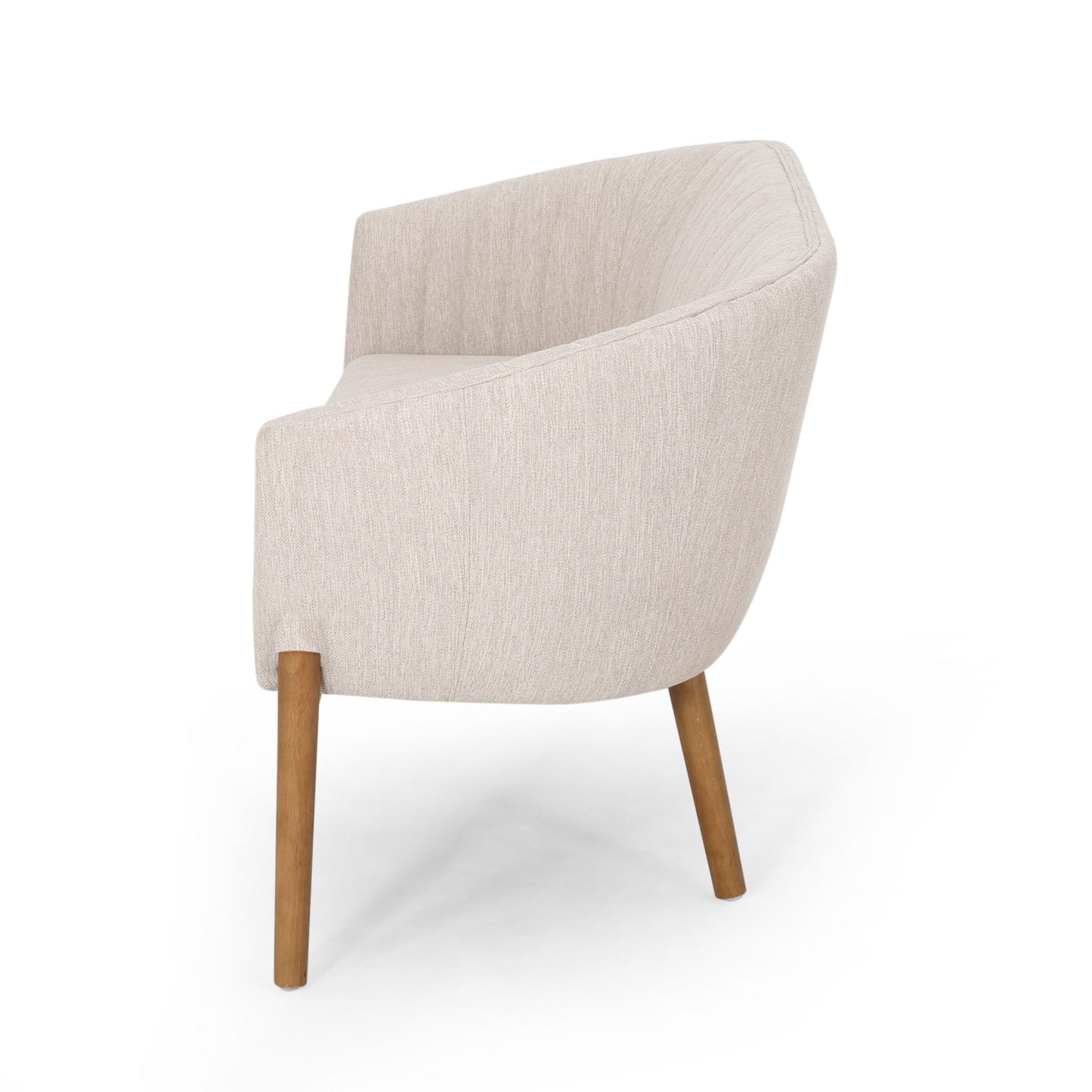 Mid Century Modern Loveseat with Channel Stitched Backrest - 1st Choice Furniture Direct
