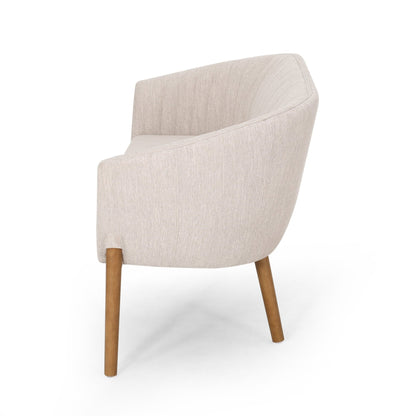 Mid Century Modern Loveseat with Channel Stitched Backrest - 1st Choice Furniture Direct