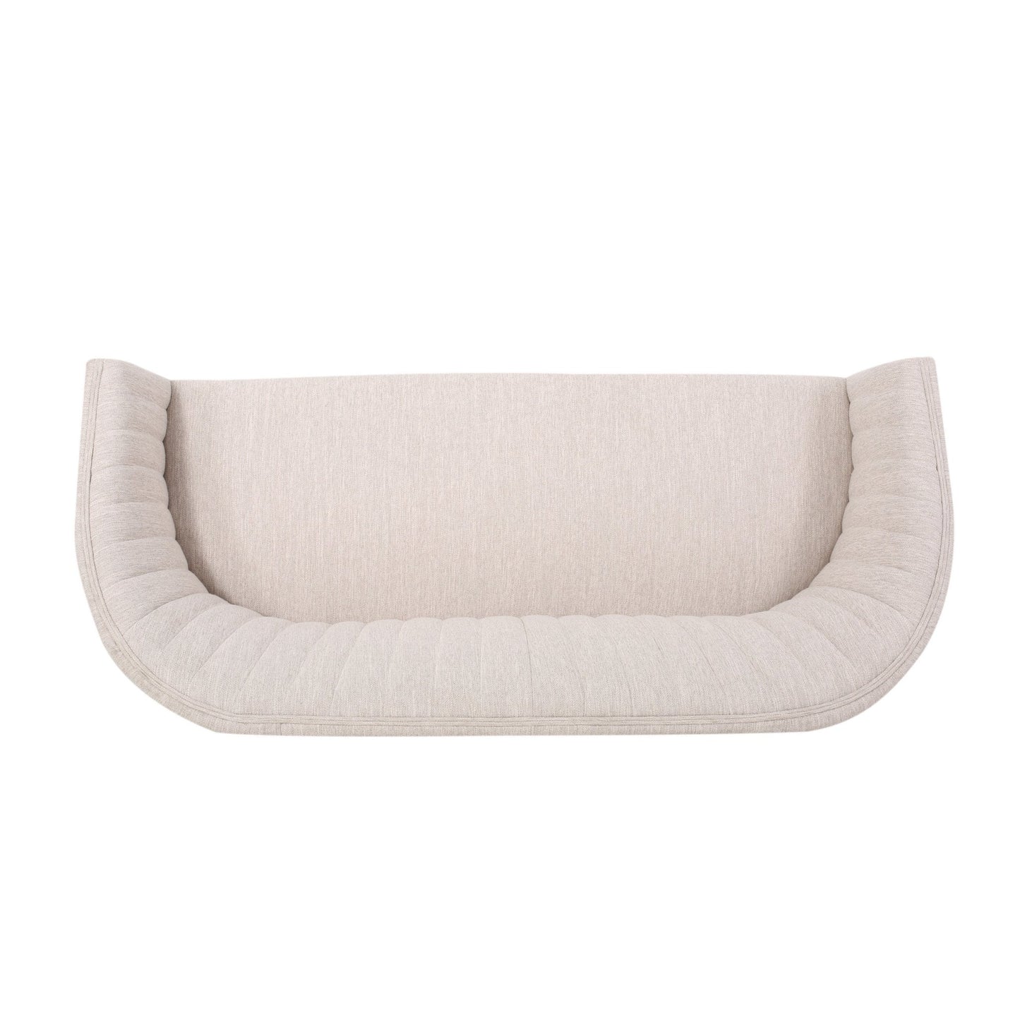 Mid Century Modern Loveseat with Channel Stitched Backrest - 1st Choice Furniture Direct