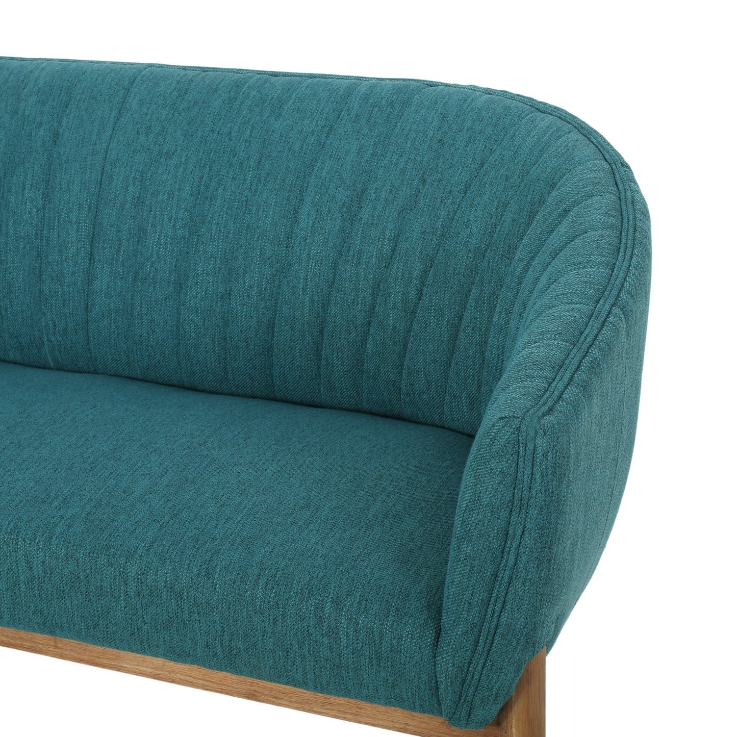Mid Century Modern Loveseat with Channel Stitched Backrest - 1st Choice Furniture Direct