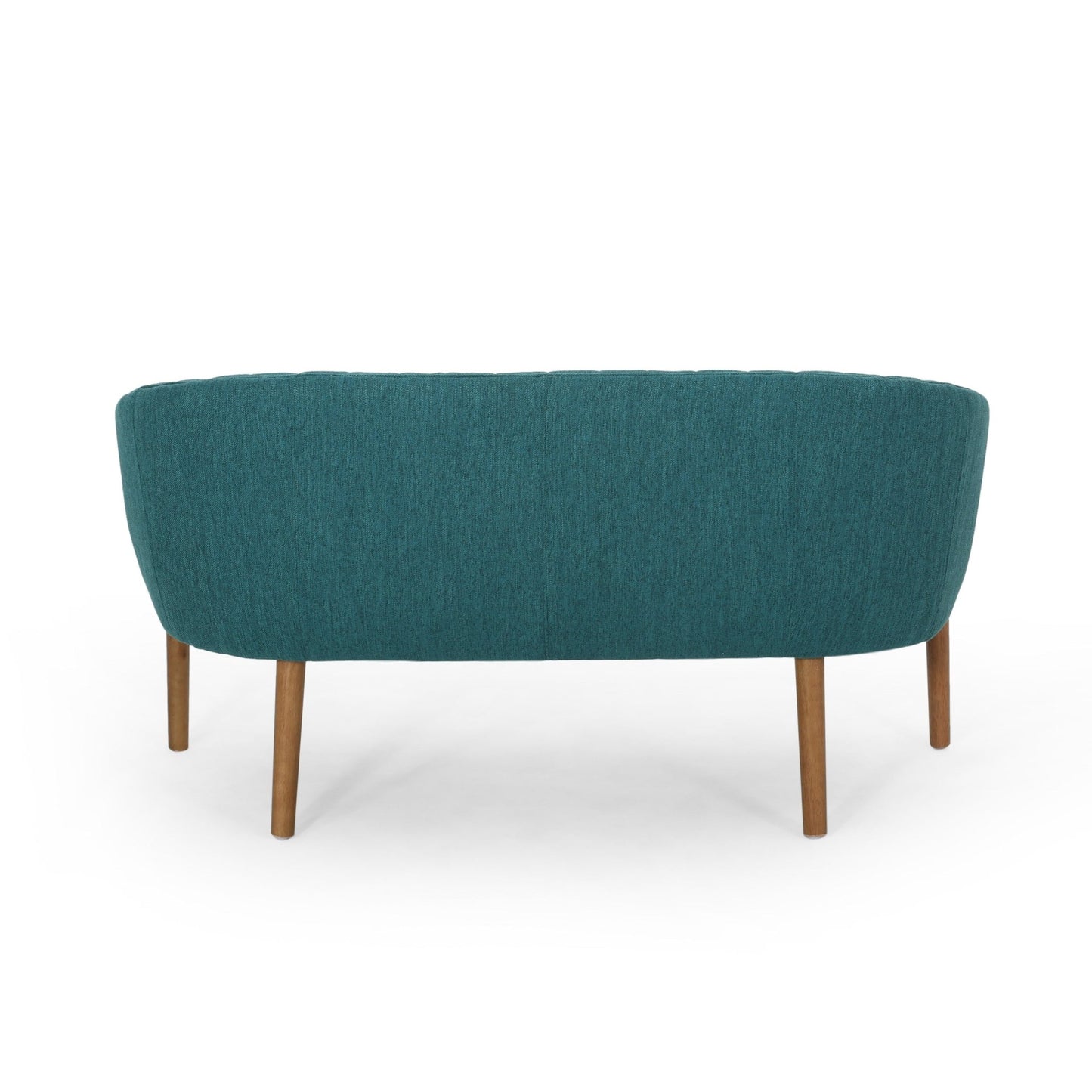 Mid Century Modern Loveseat with Channel Stitched Backrest - 1st Choice Furniture Direct