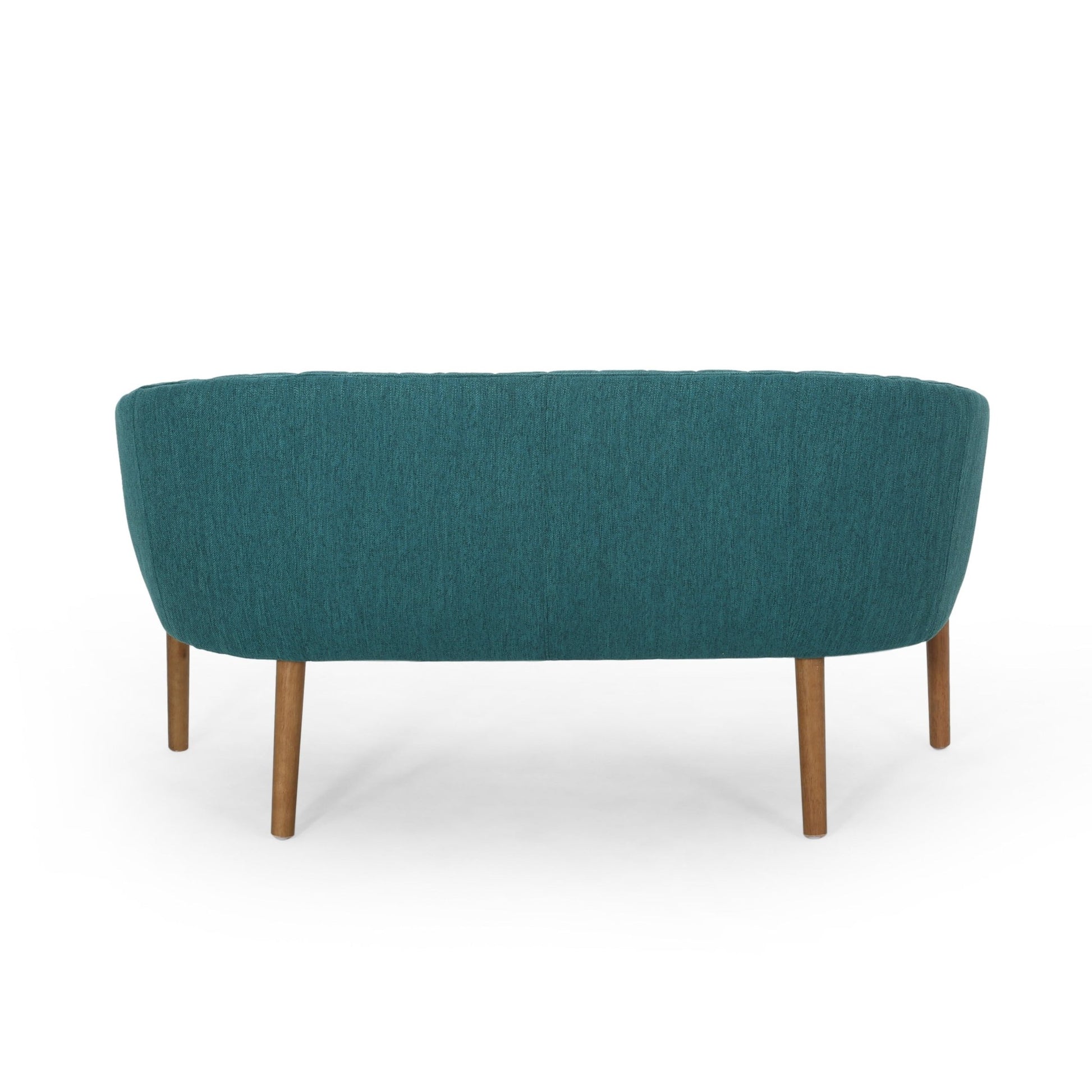 Mid Century Modern Loveseat with Channel Stitched Backrest - 1st Choice Furniture Direct