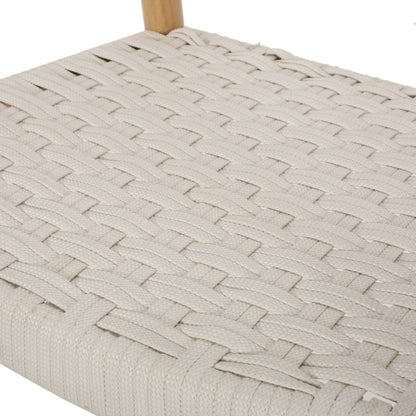 Mid-Century Modern Woven Rope Dining Chair | Ash Wood Chair - 1st Choice Furniture Direct