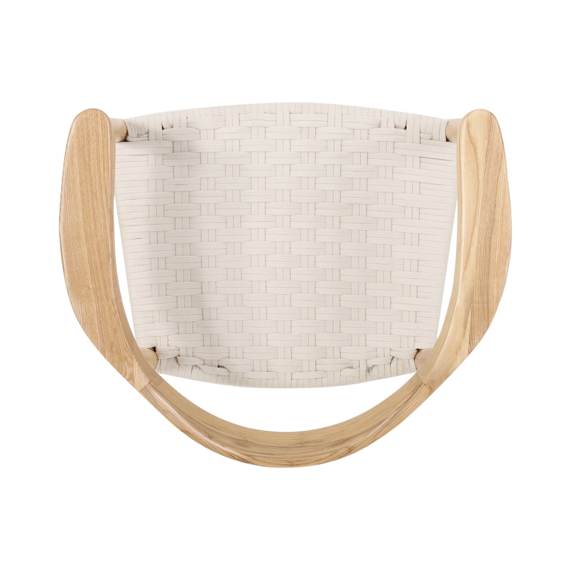 Mid-Century Modern Woven Rope Dining Chair | Ash Wood Chair - 1st Choice Furniture Direct