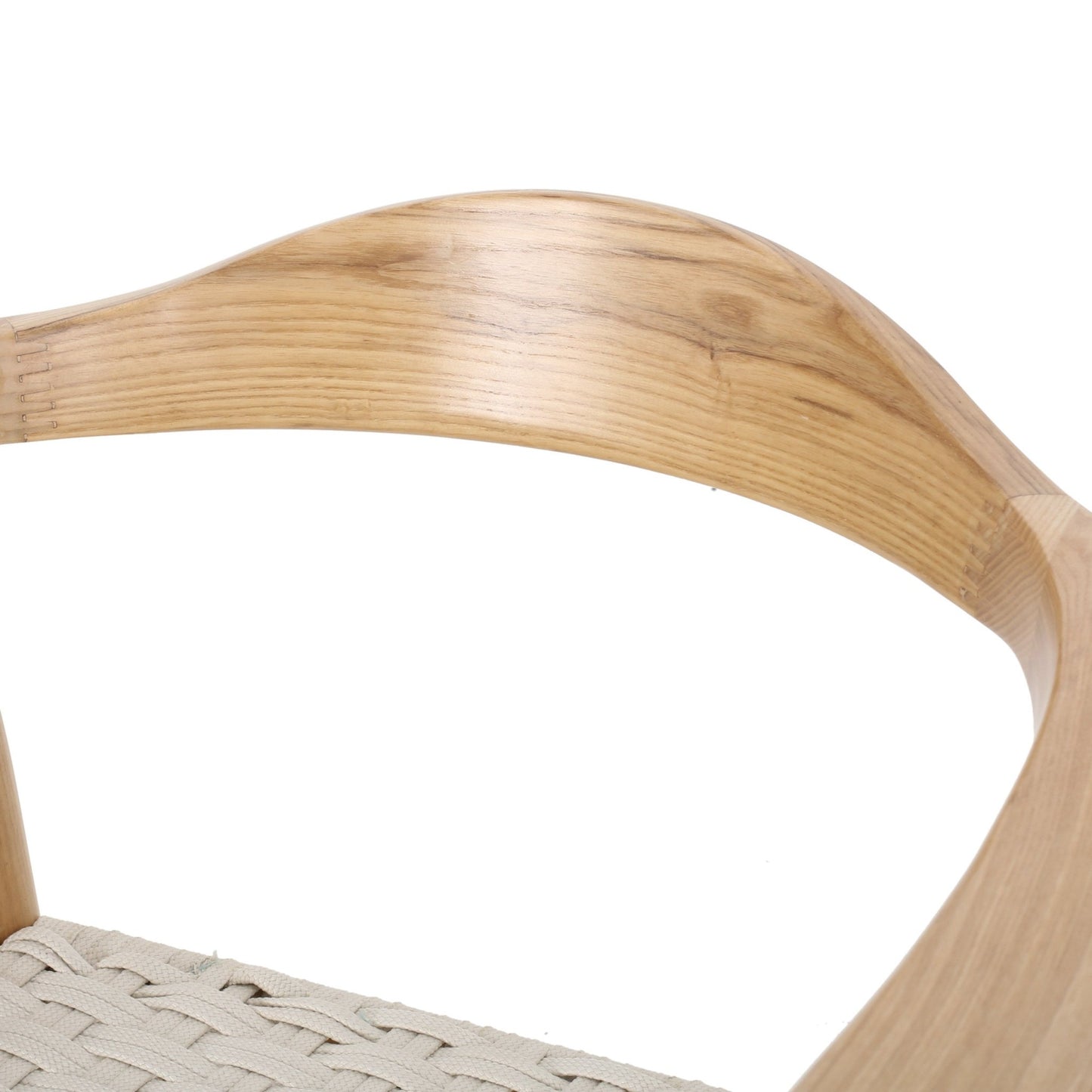 Mid-Century Modern Woven Rope Dining Chair | Ash Wood Chair - 1st Choice Furniture Direct