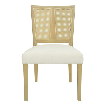 Mid - Century Rattan Dining Chair Without Arms Set of 2 - 1st Choice Furniture Direct