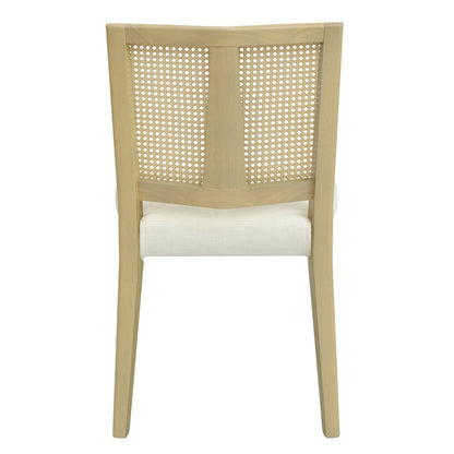 Mid - Century Rattan Dining Chair Without Arms Set of 2 - 1st Choice Furniture Direct