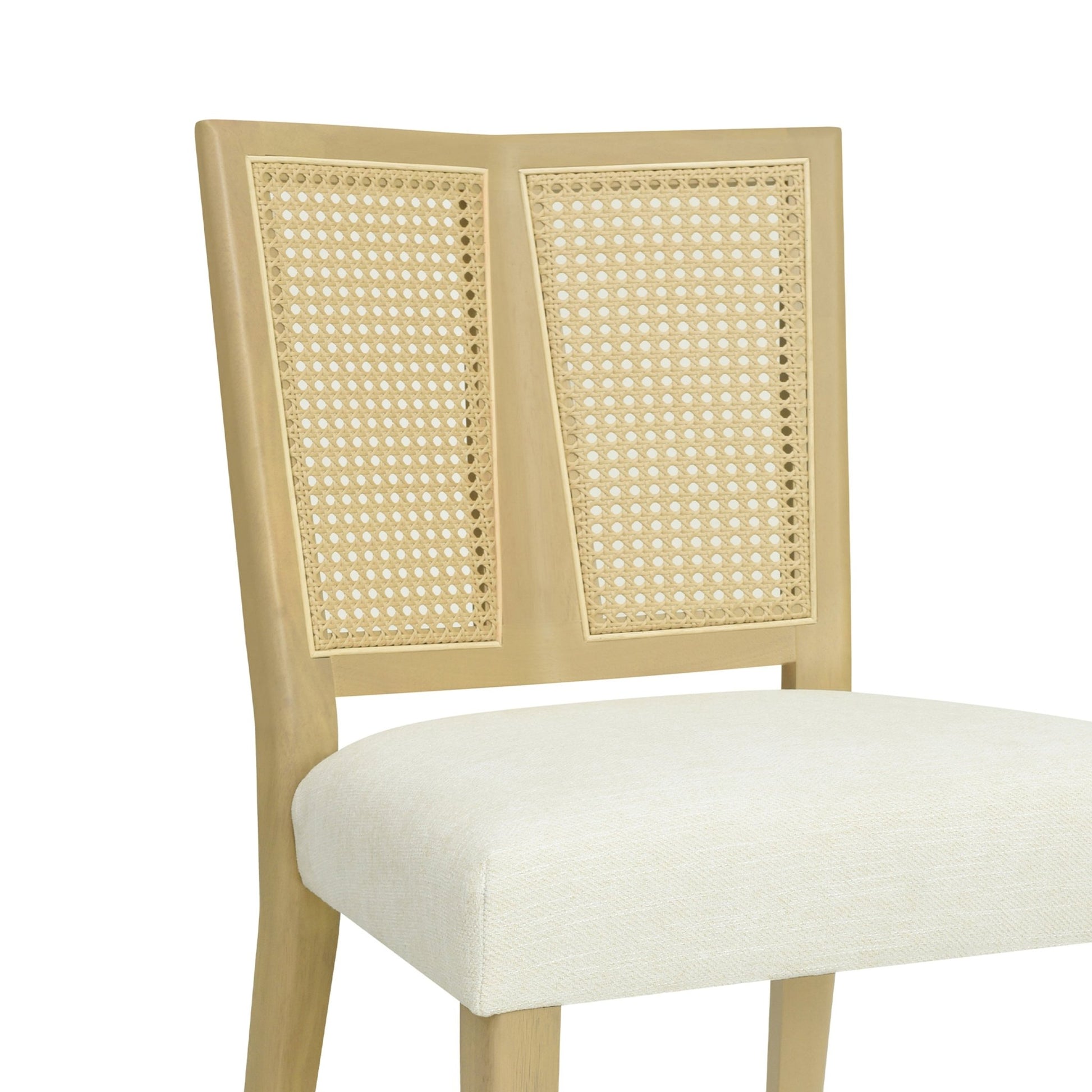 Mid - Century Rattan Dining Chair Without Arms Set of 2 - 1st Choice Furniture Direct