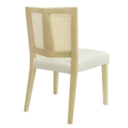Mid - Century Rattan Dining Chair Without Arms Set of 2 - 1st Choice Furniture Direct