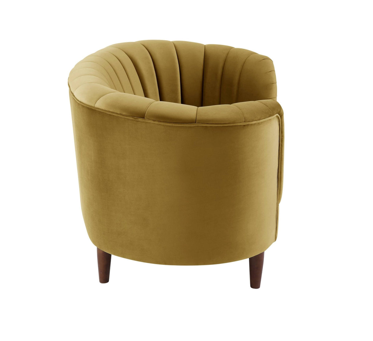 Millephri Olive Yellow Velvet Loveseat - 1st Choice Furniture Direct
