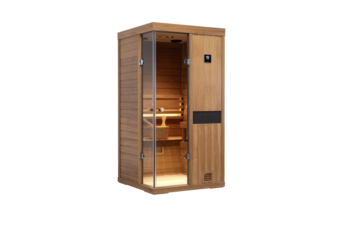 Mini One-person Mahogany sauna room - 1st Choice Furniture Direct